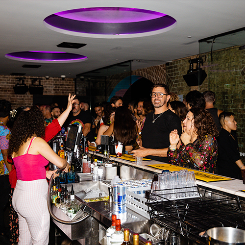 DJ equipment, a full sound system, dancefloors and more